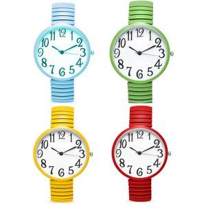 Jumbo Easy Read Stretch Band Watch